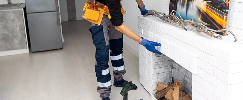 Outdoor Fireplace Restoration in St. Bernard, Quebec