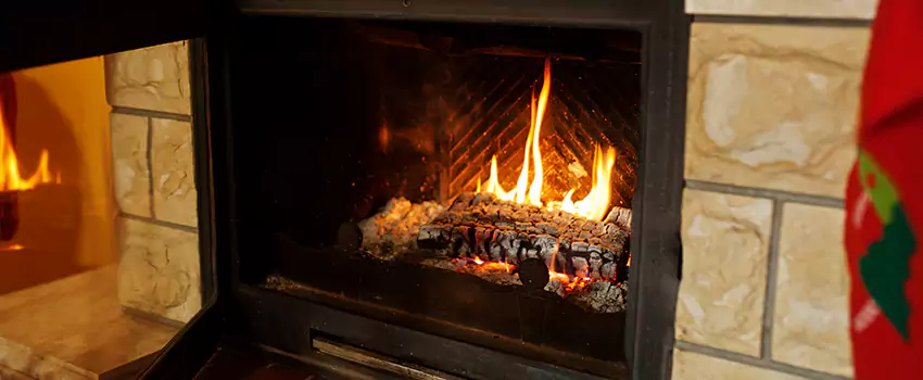 Commercial Prefabricated Fireplace Replacement in St. Bernard, Quebec