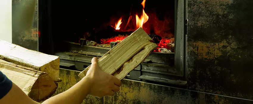 Wood Stove Heat Resistant Wall Repair in St. Bernard, Quebec