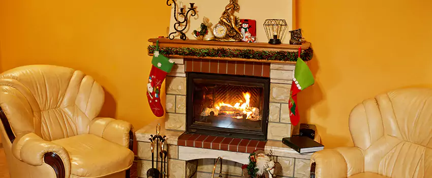 Fireplace Hearth Ideas in St. Bernard, Quebec