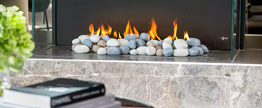 Double-Height Fireplace Design Refurbishment in St. Bernard, Quebec