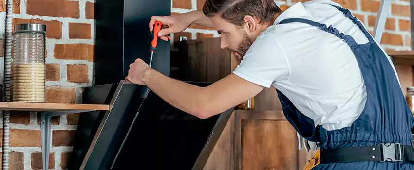 Old Rusted Metal Fireplace Repair And Replacement in St. Bernard, QC